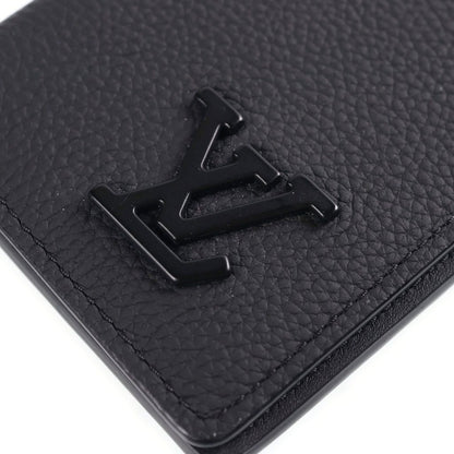 Louis Vuitton Aerogram Pocket Organizer Card Case Holder Black — view 4