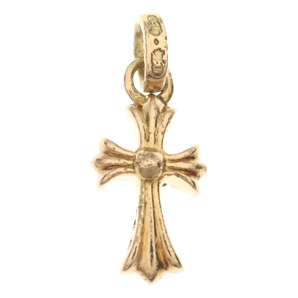 Chrome Hearts 22k Cross Baby Fat P Sap B Babyfat Pave Blue Sapphire Charm Gold — view 2