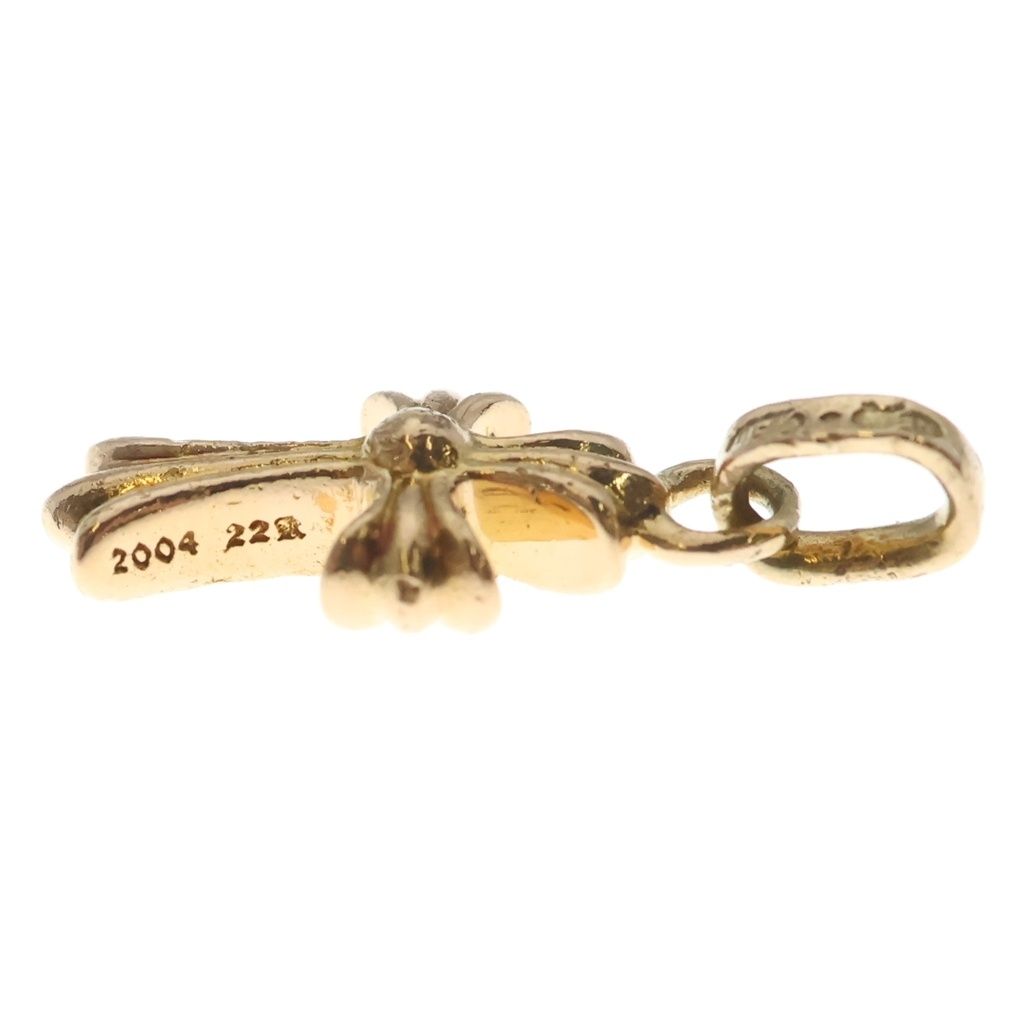 Chrome Hearts 22k Cross Baby Fat P Sap B Babyfat Pave Blue Sapphire Charm Gold — view 3