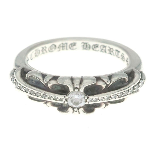 Chrome Hearts Baby Classic P D Babyque Classic Floral Cross Pave Diamond Ring