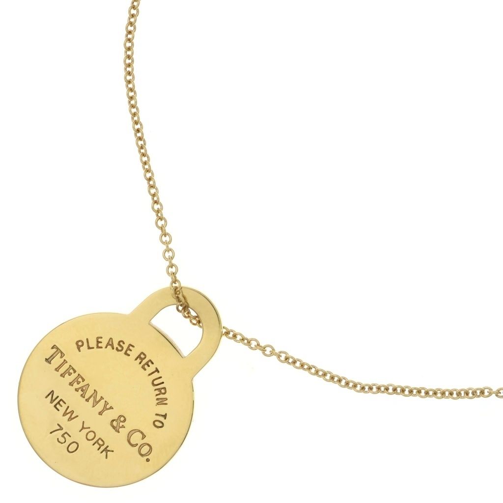 Tiffany & Co 18k Yellow Gold Return to Necklace