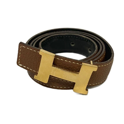 Hermes H Constance Belt Leather 75 Brown