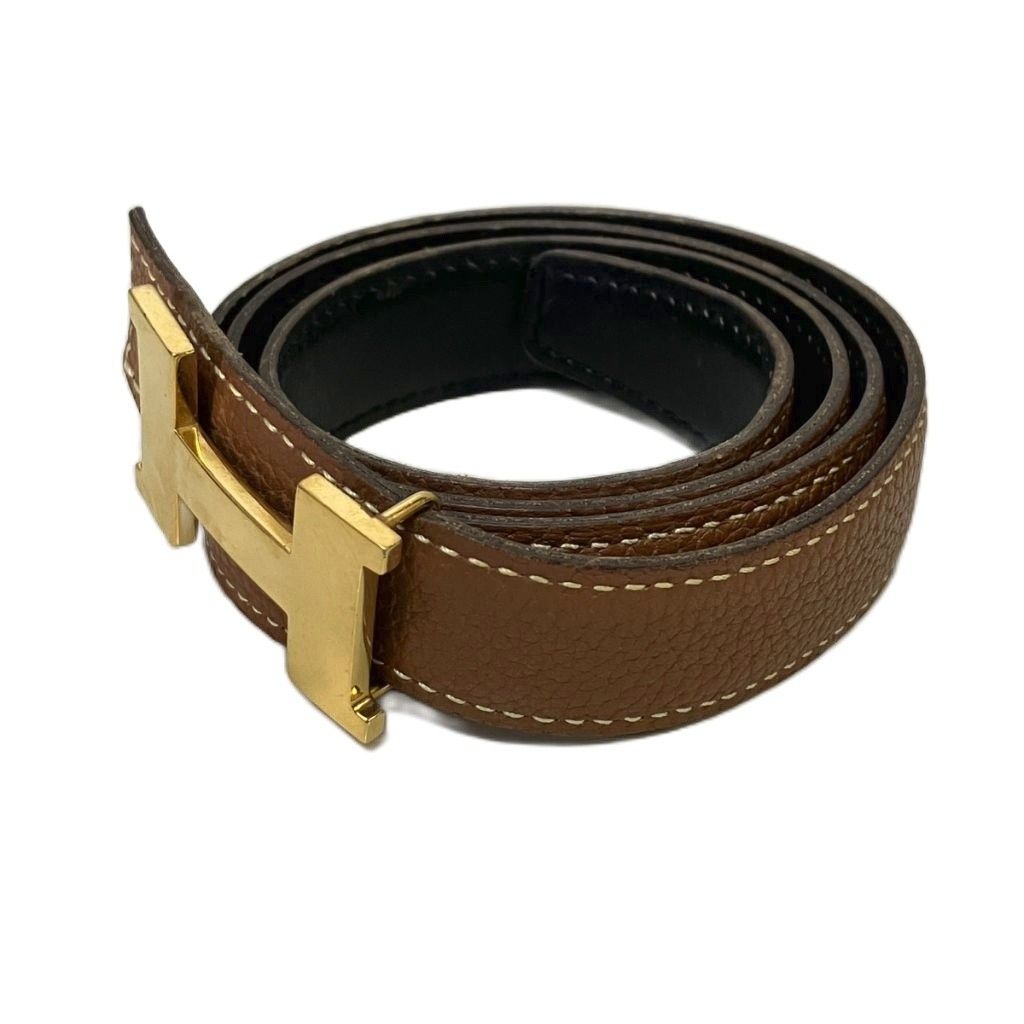 Hermes H Constance Belt Leather 75 Brown — view 2