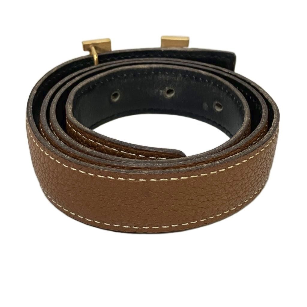 Hermes H Constance Belt Leather 75 Brown — view 3