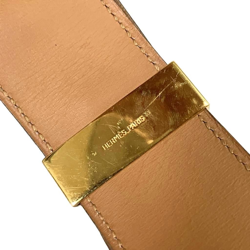 Hermes Archive Vintage Collier de Chien Belt Leather 65 Black — view 7