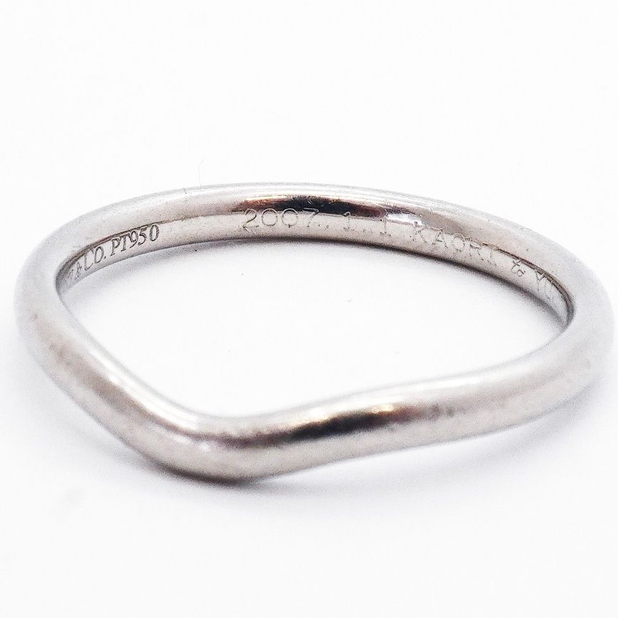 Tiffany & Co Ring Curved Band Platinum — view 6
