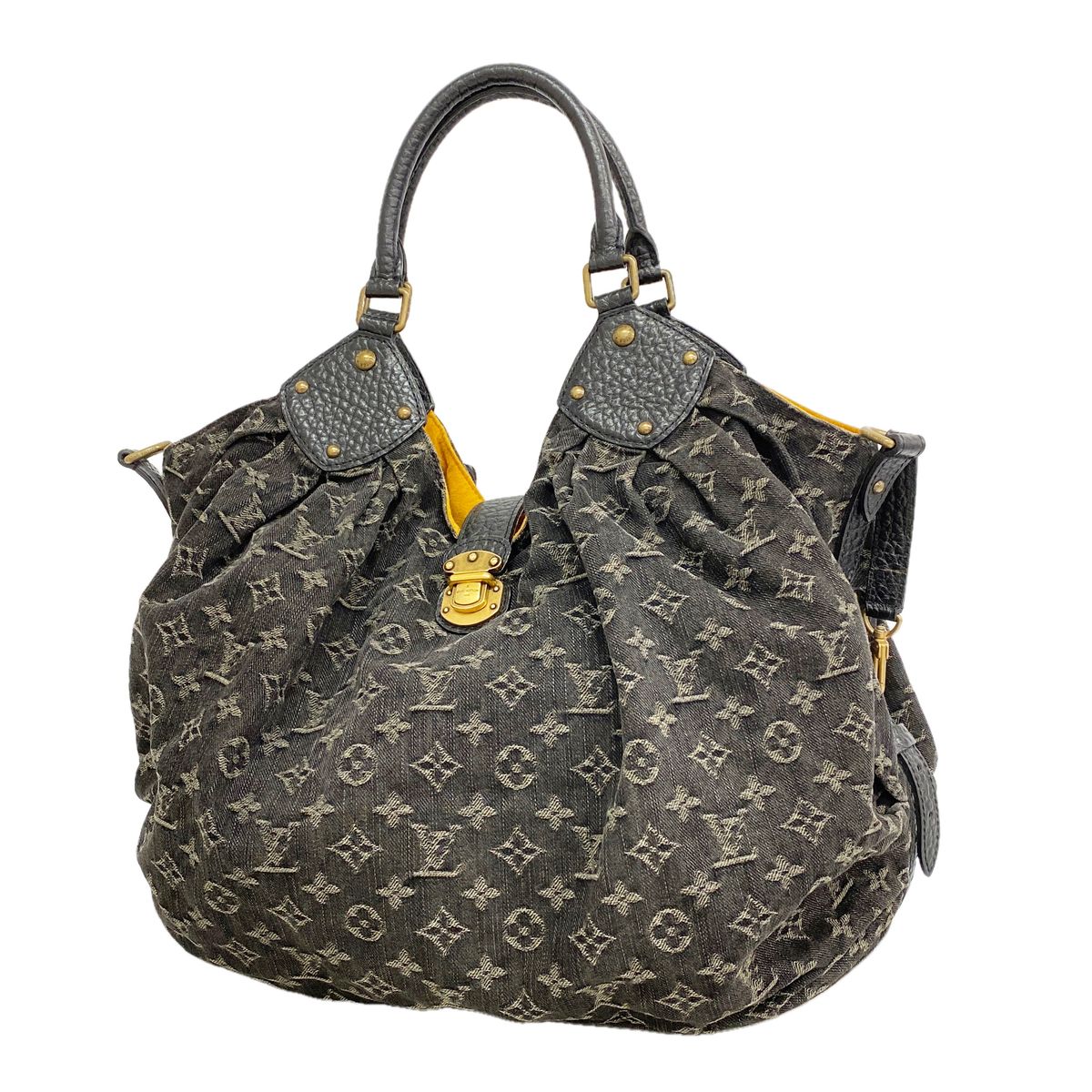 Louis Vuitton Tote Monogram Denim L Black