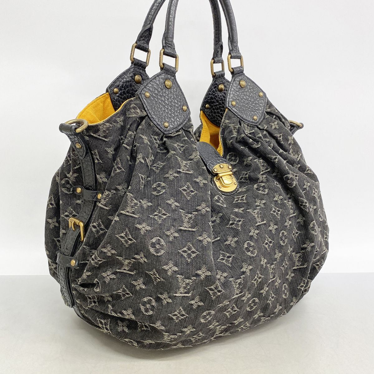 Louis Vuitton Tote Monogram Denim L Black — view 2