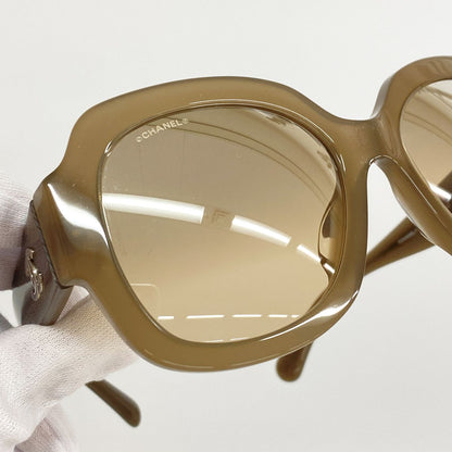 Chanel Sunglasses Acetate Brown Silver Eyewear — view 6