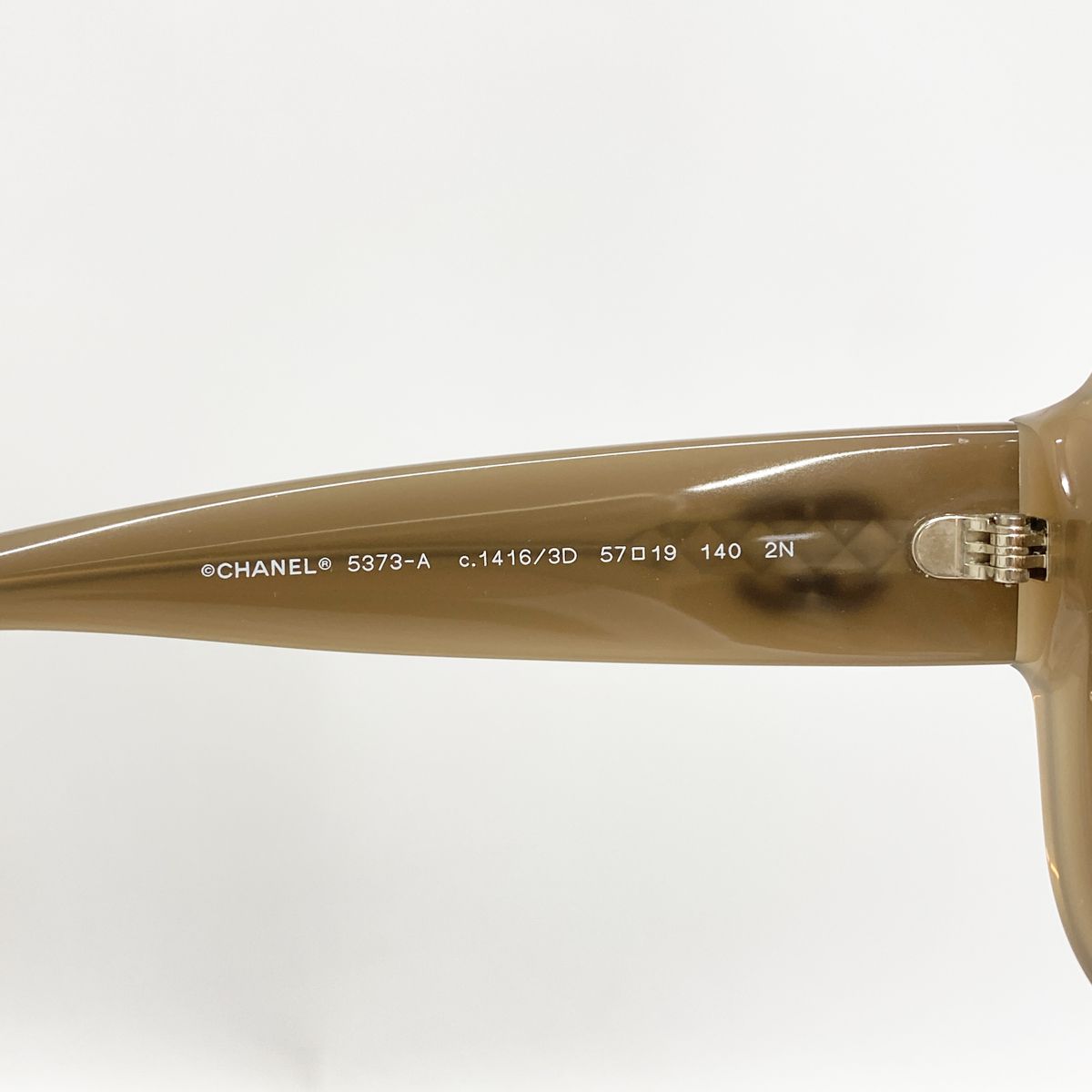 Chanel Sunglasses Acetate Brown Silver Eyewear — view 2