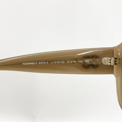 Chanel Sunglasses Acetate Brown Silver Eyewear — view 2