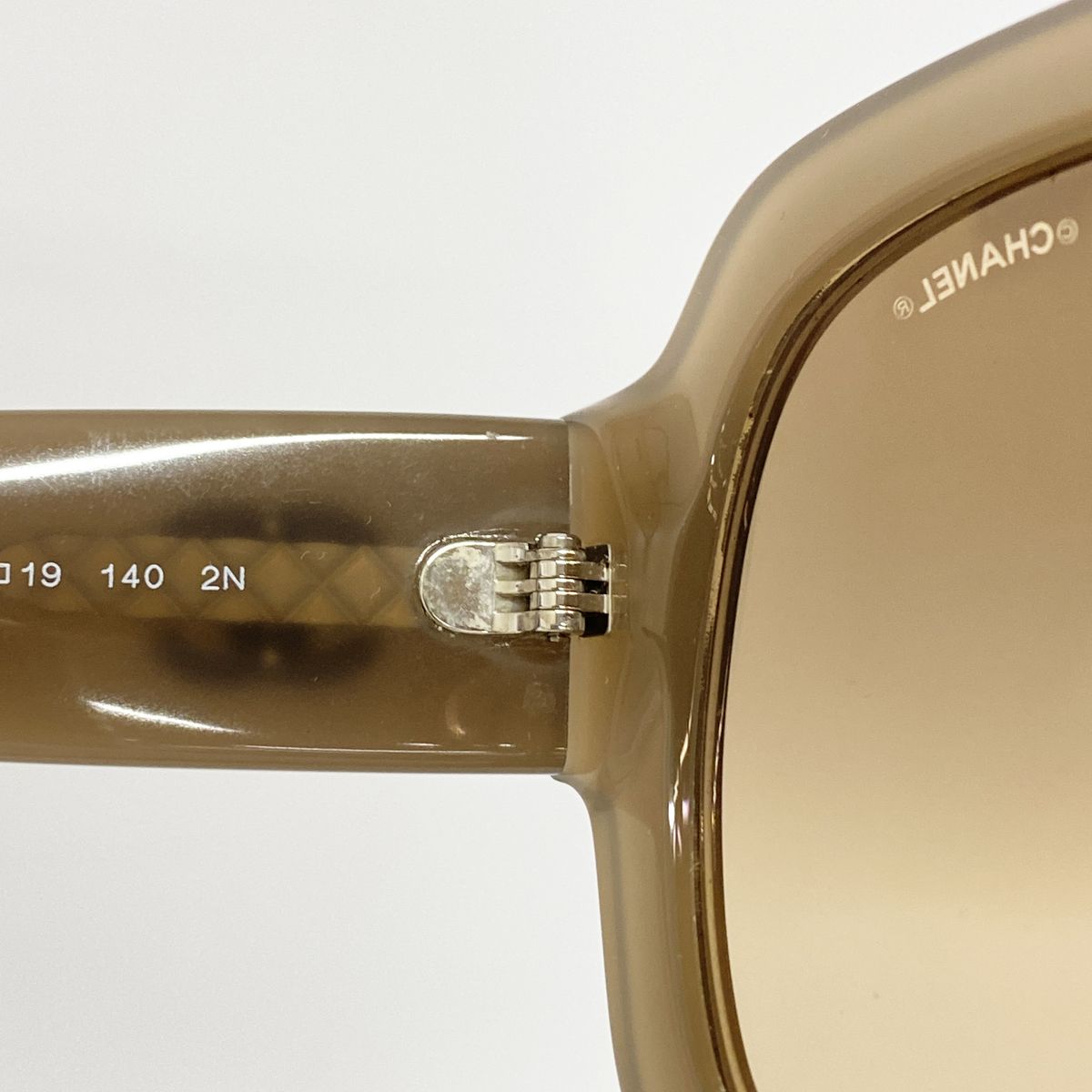 Chanel Sunglasses Acetate Brown Silver Eyewear — view 4
