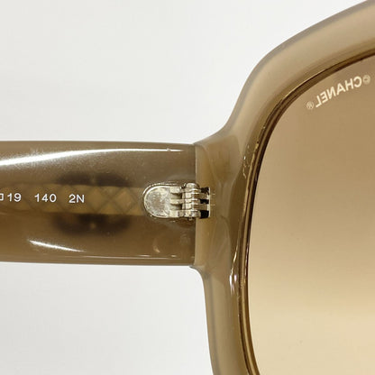 Chanel Sunglasses Acetate Brown Silver Eyewear — view 4