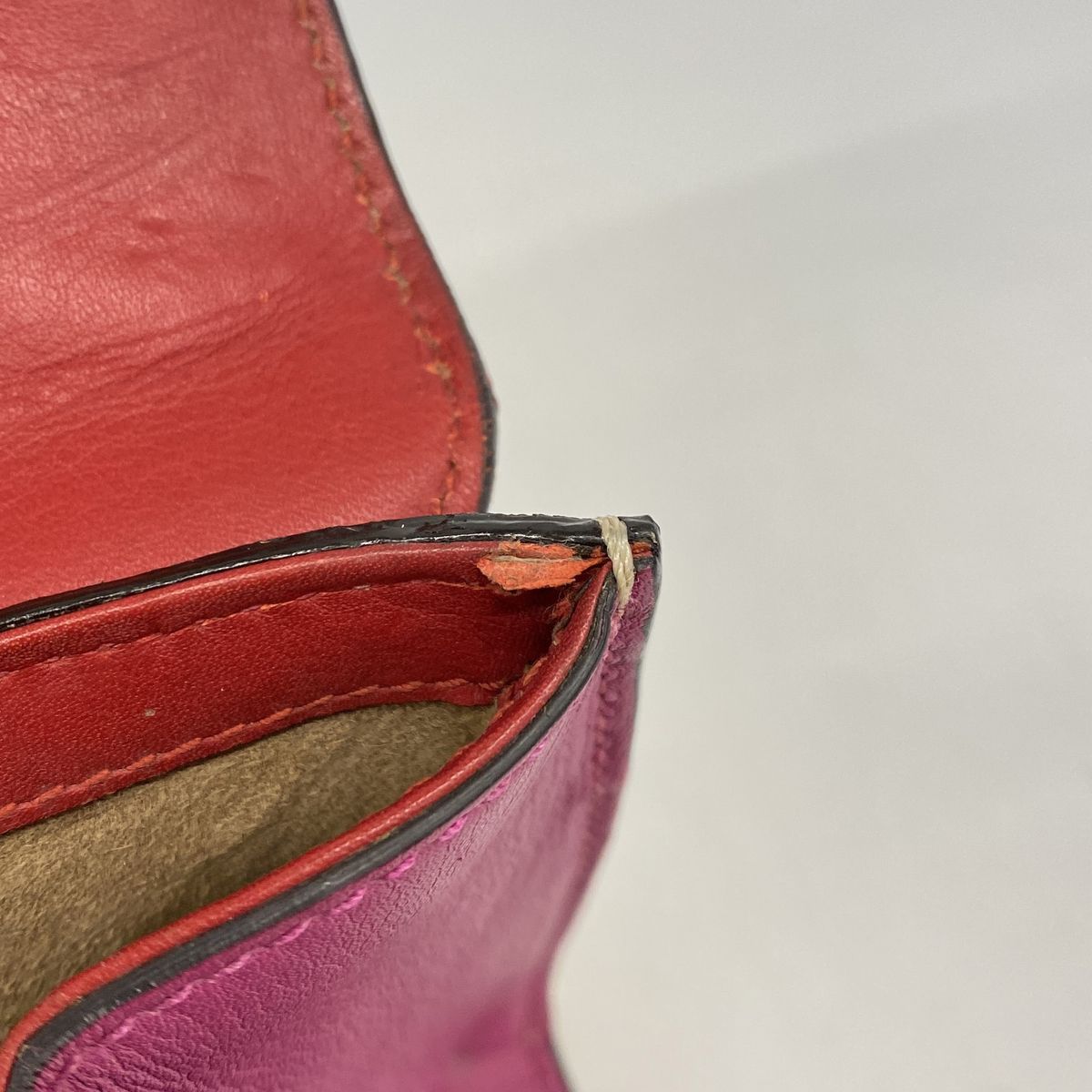 Gucci Shoulder Bag GG Supreme Red Brown Gold — view 6