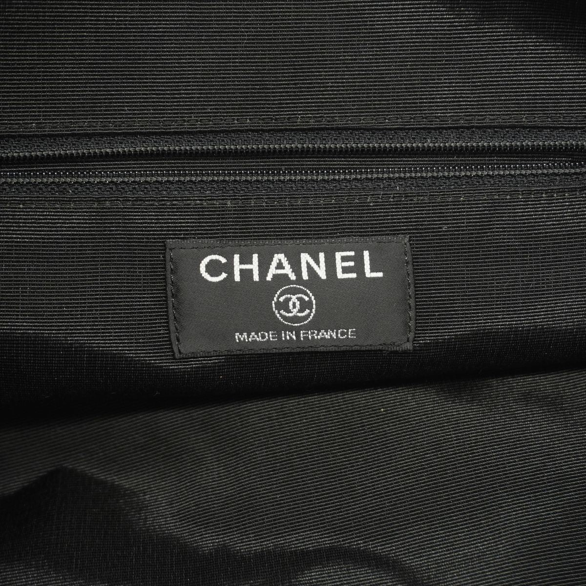Chanel Tote Rabbit Fur Brown Light Blue Silver — view 5