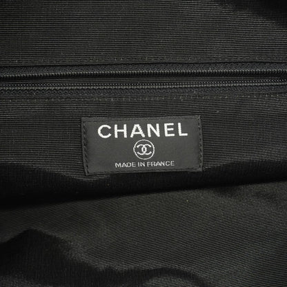 Chanel Tote Rabbit Fur Brown Light Blue Silver — view 5