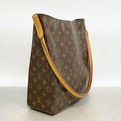 Louis Vuitton Shoulder Bag Monogram Looping GM Brown — view 2