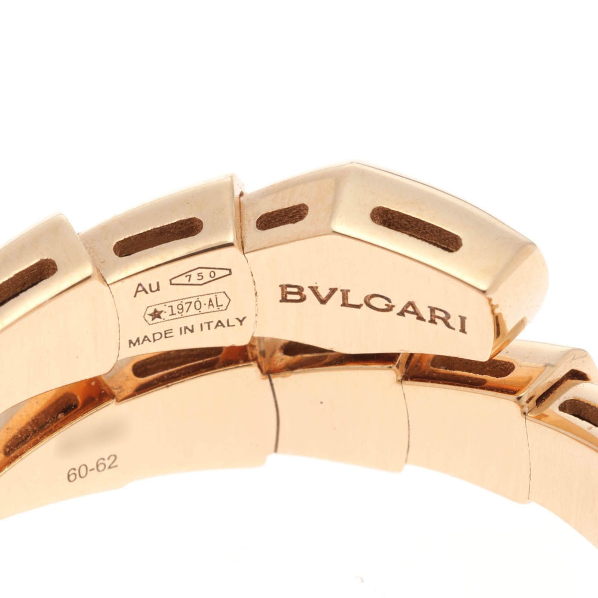 Bvlgari Serpenti Viper Ring 18k Pink Gold Diamond — view 3