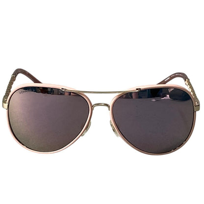 Chanel CC Logo Side Chain Pilot Sunglasses Eyewear — view 4
