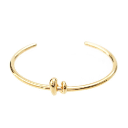 Fendi Filo Brass Twist Bangle Gold Bracelet