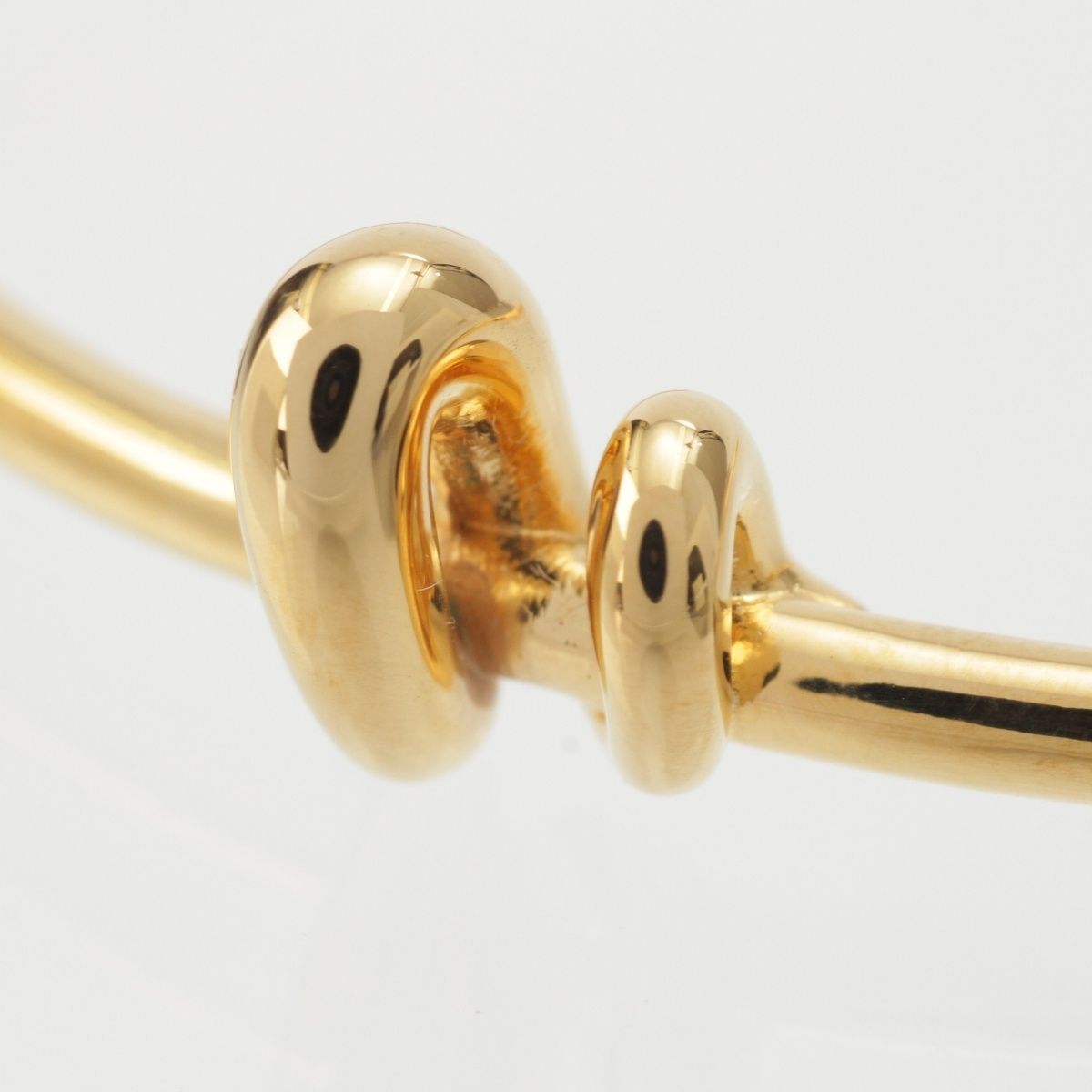 Fendi Filo Brass Twist Bangle Gold Bracelet — view 5