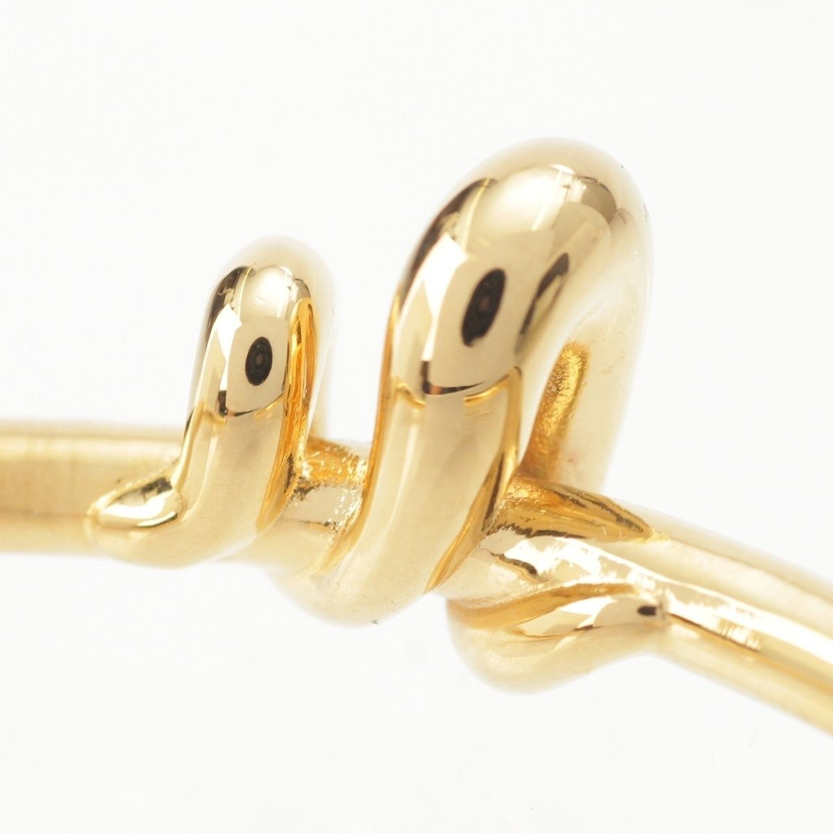 Fendi Filo Brass Twist Bangle Gold Bracelet — view 6