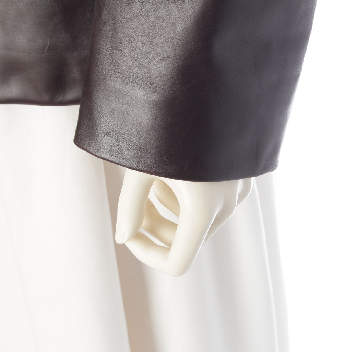 Gucci Tom Ford Era Leather Tailored Jacket Brown 40 — view 6
