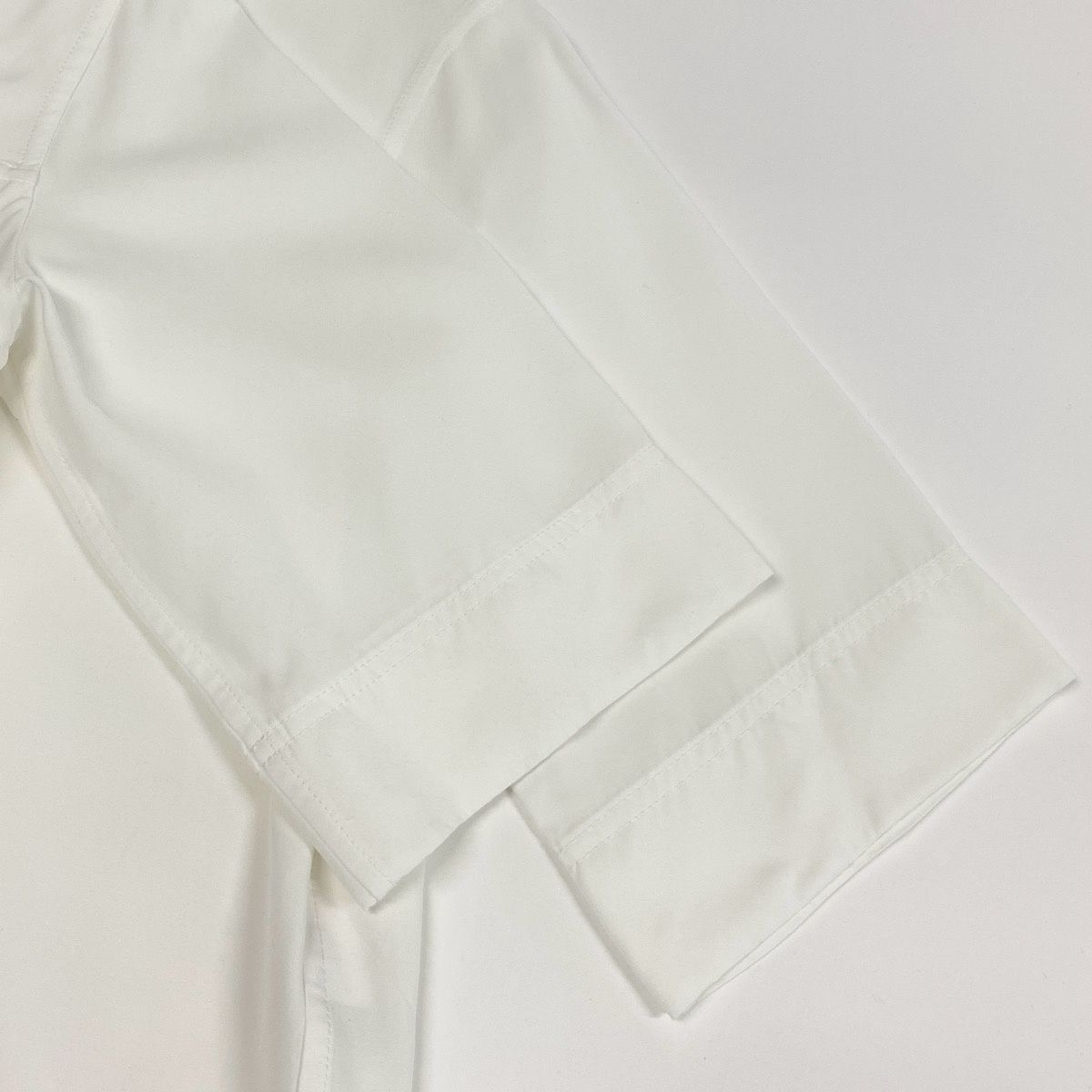 Celine Philo Phoebe Era Tunic Length Thick Blouse 5 Half Sleeve White 36 — view 6