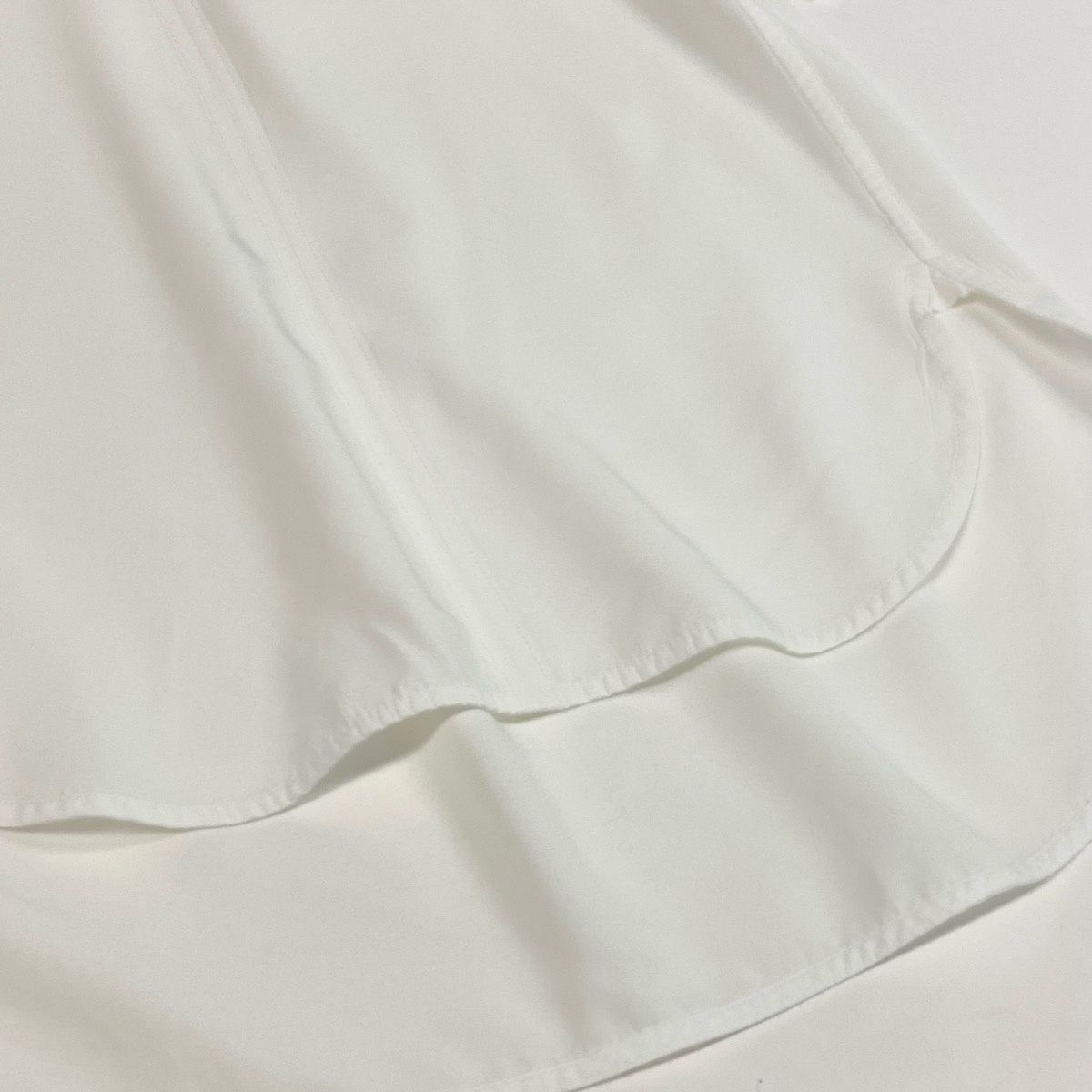 Celine Philo Phoebe Era Tunic Length Thick Blouse 5 Half Sleeve White 36 — view 5