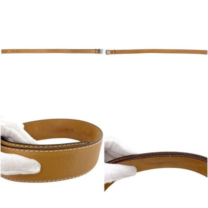 Loewe Belt Waist 87 Anagram Leather Camel Brown Vintage — view 4