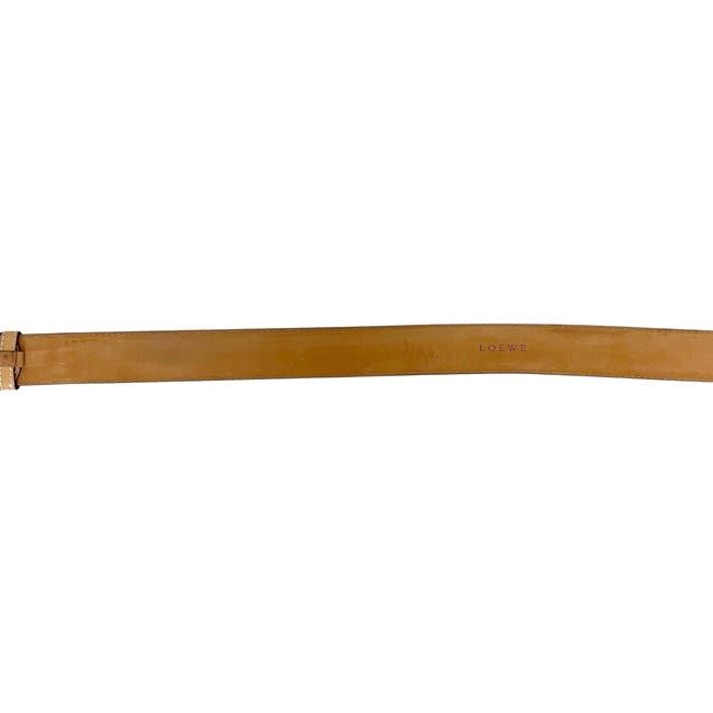 Loewe Belt Waist 87 Anagram Leather Camel Brown Vintage — view 6