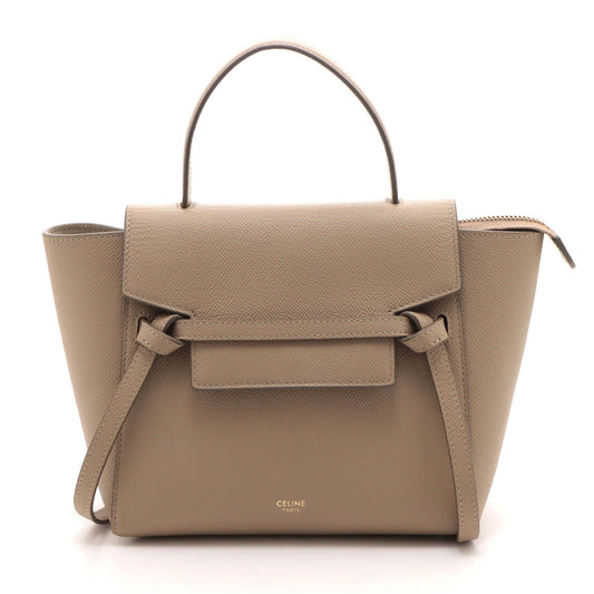 Celine Belt Bag Nano Beige Leather