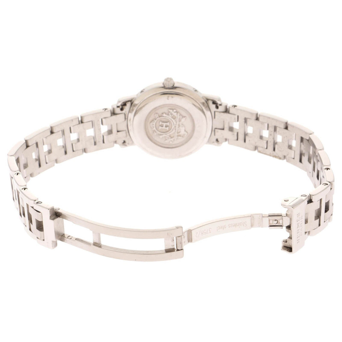 Hermes Clipper Watch Stainless Steel White Quartz — view 4