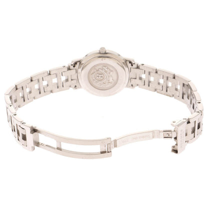 Hermes Clipper Watch Stainless Steel White Quartz — view 4