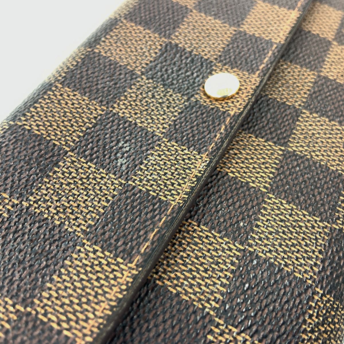 Louis Vuitton Damier Portefeuille Sarah Bifold Wallet Brown — view 3