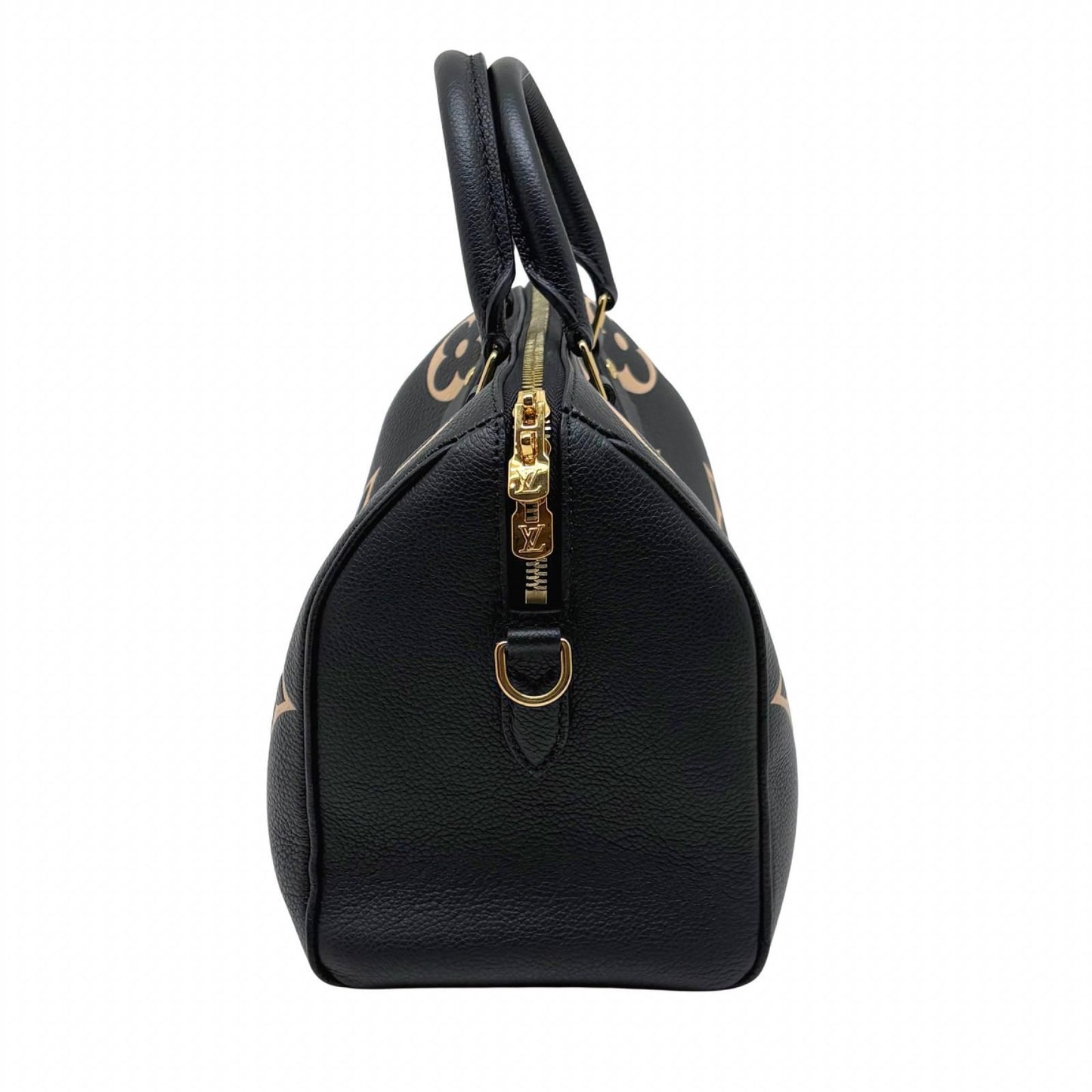 Louis Vuitton Speedy Bandouliere 25 Bicolor Monogram Empreinte Black Beige — view 2