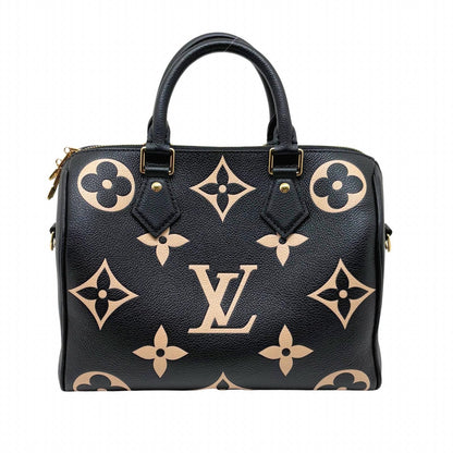 Louis Vuitton Speedy Bandouliere 25 Bicolor Monogram Empreinte Black Beige — view 3