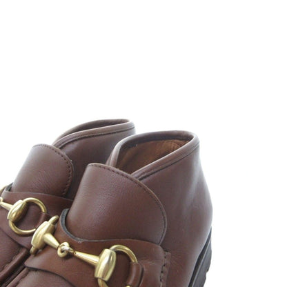 Gucci Horsebit Leather Shoes Mock Toe Brown — view 3