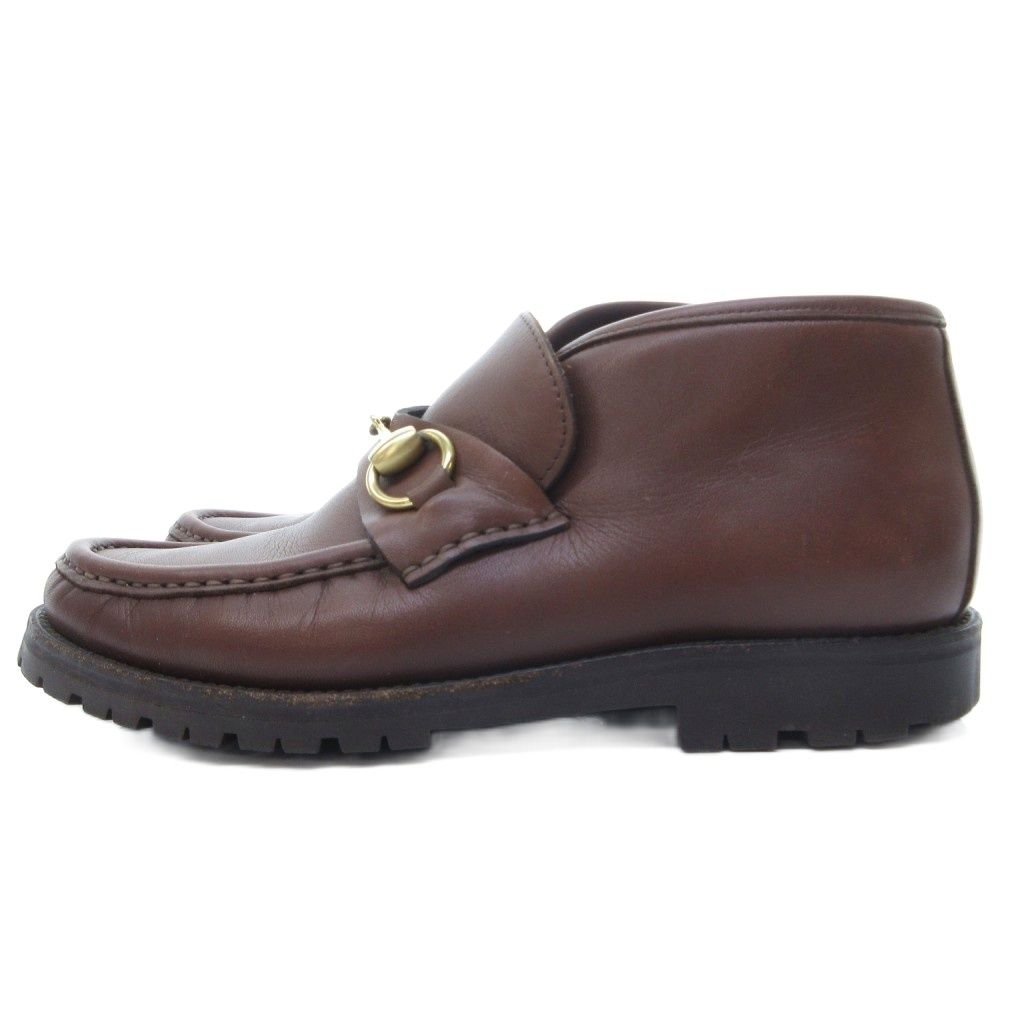 Gucci Horsebit Leather Shoes Mock Toe Brown — view 4