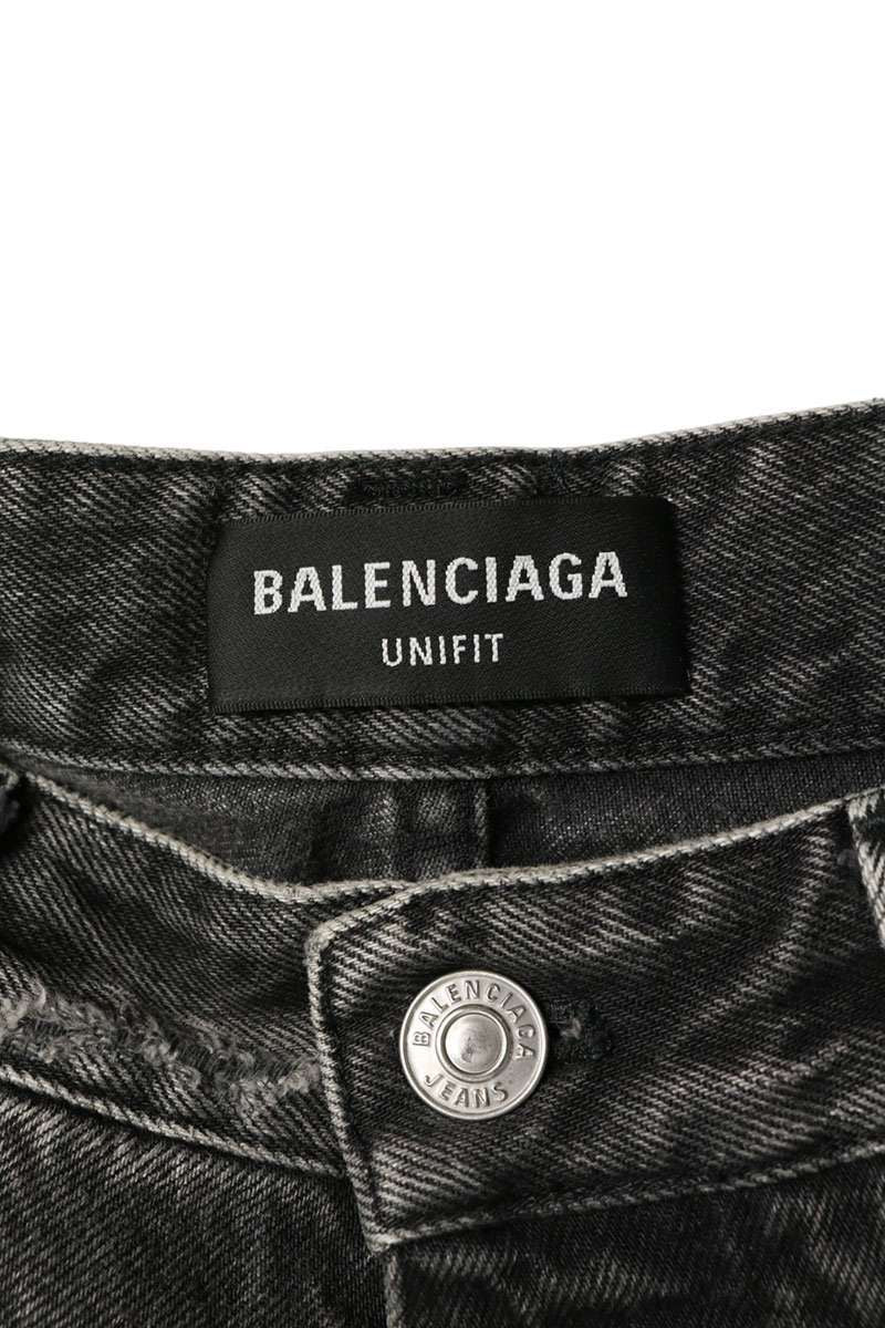 Balenciaga Cutoff Denim Shorts XS — view 3