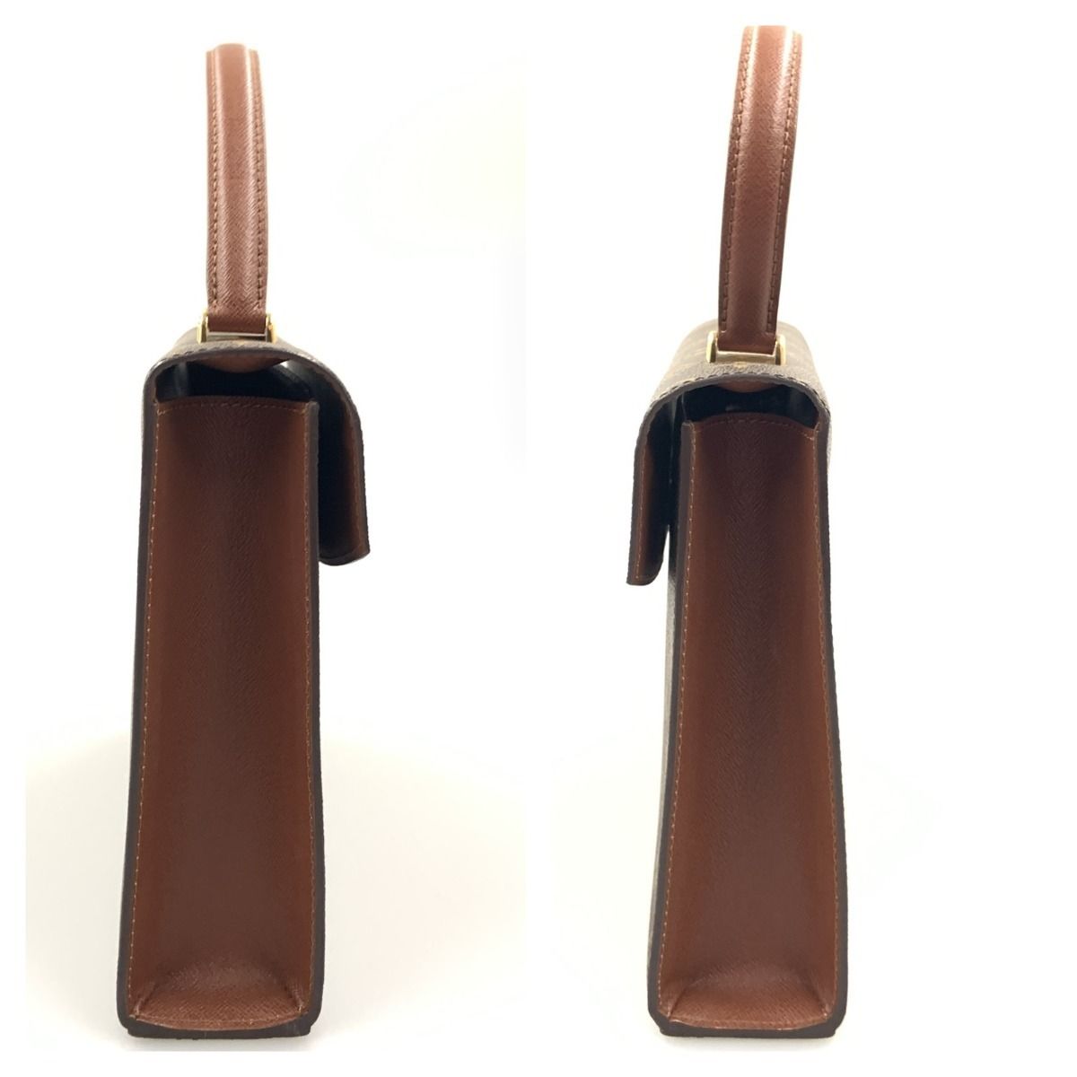 Louis Vuitton Monogram Malesherbes Handbag Brown — view 3