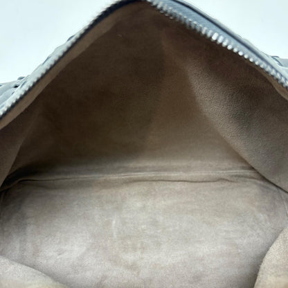 Bottega Veneta Intrecciato Gray Leather Shoulder Bag — view 5