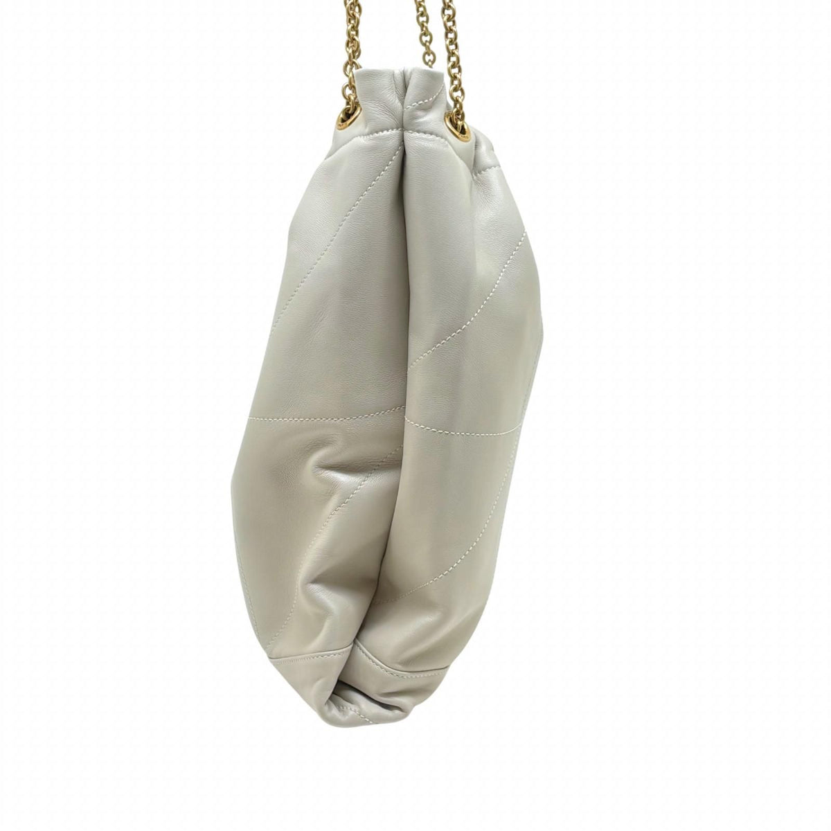 Saint Laurent Jamie Chain Shoulder Ivory Lambskin Bag — view 2