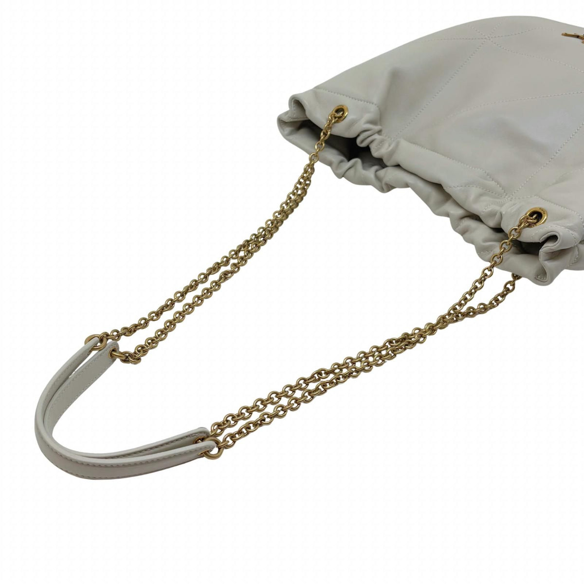 Saint Laurent Jamie Chain Shoulder Ivory Lambskin Bag — view 5