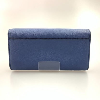 Louis Vuitton Monogram Empreinte Portefeuille Sarah Bifold Wallet Blue — view 2