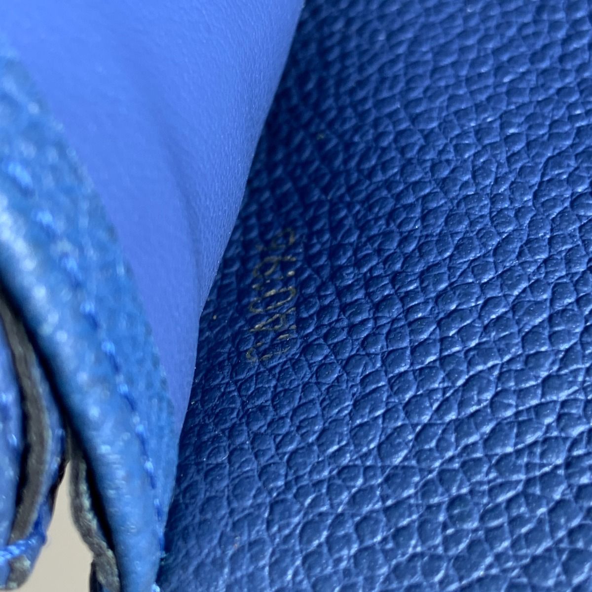Louis Vuitton Monogram Empreinte Portefeuille Sarah Bifold Wallet Blue — view 8