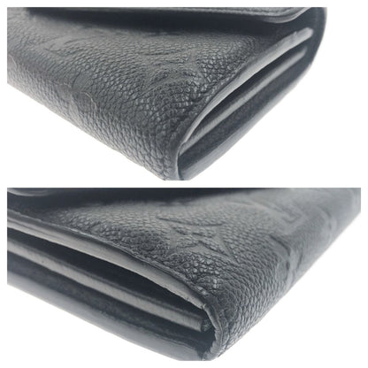 Louis Vuitton Monogram Empreinte Portefeuille Sarah Wallet Black — view 3