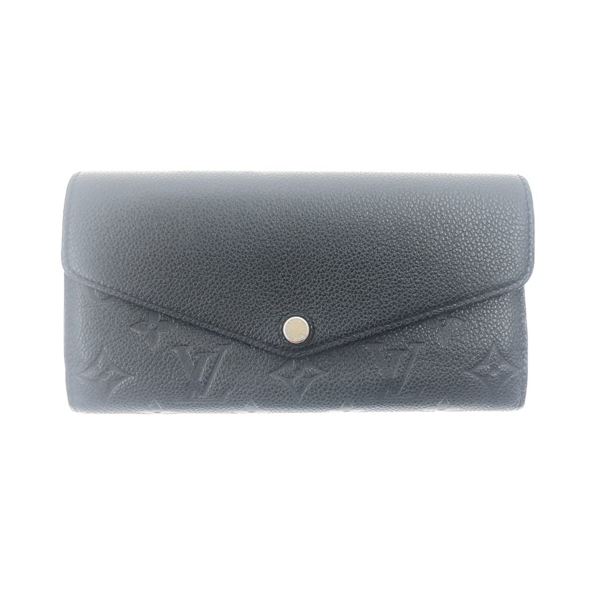 Louis Vuitton Monogram Empreinte Portefeuille Sarah Wallet Black
