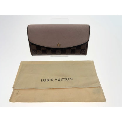 Louis Vuitton Damier Portefeuille Normandy Bifold Wallet Brown — view 8