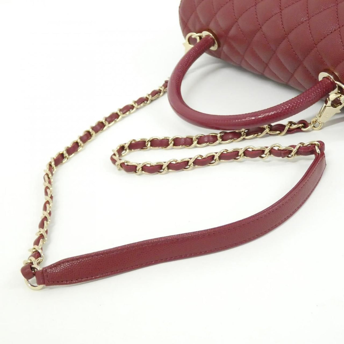Chanel Bag Handbag Burgundy — view 6
